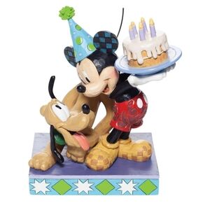 Disney Pluto & Mickey Birthday figurine
